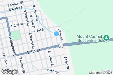 Map image of the property - 634 E 4th St
