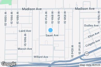 Map image of the property - 2108 W 89th St