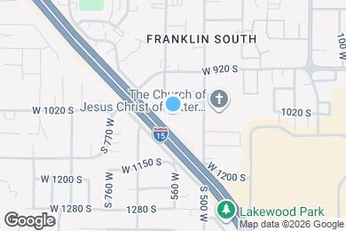 Map image of the property - 593 W 1020 S