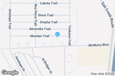 Map image of the property - 1817 Mandan Trail