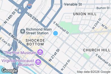 Map image of the property - 1919 E Broad St
