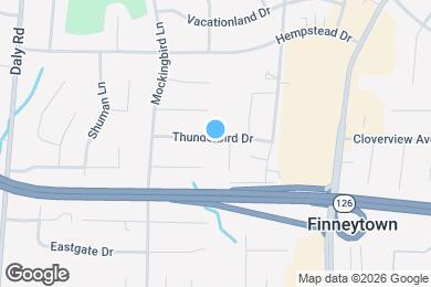 Map image of the property - 1015 Thunderbird Dr