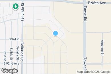 Map image of the property - 9421 Yampa St