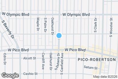 Map image of the property - 1132 S Doheny Dr