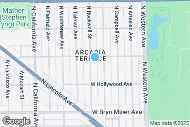 Map image of the property - 5749 N Rockwell St