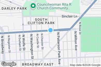 Map image of the property - 1861 N Collington Ave