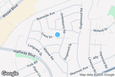 Map image of the property - 17727 Crest Dr