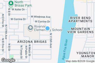Map image of the property - 11513 W Flores Dr