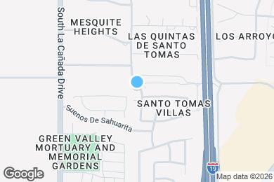 Map image of the property - 18566 S Camino de las Quintas