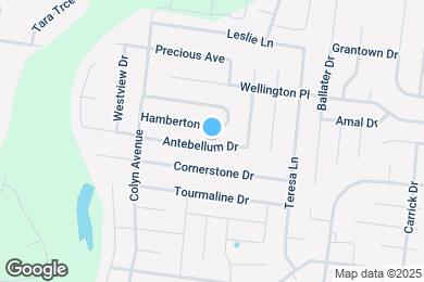 Map image of the property - 1628 Antebellum Dr
