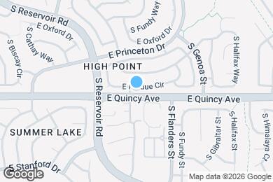 Map image of the property - 19418 E Purdue Cir