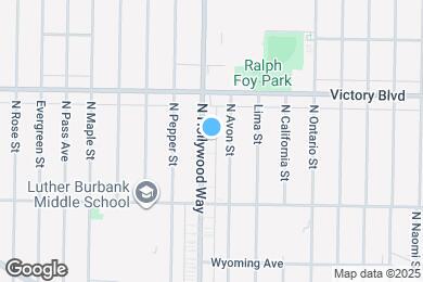 Map image of the property - 1906 N Hollywood Way