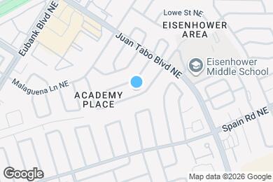 Map image of the property - 10501 Delicado Pl NE