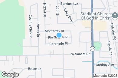 Map image of the property - 2117 Rio Grande Plz