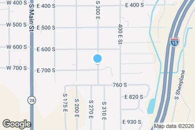 Map image of the property - 616 E 625 S