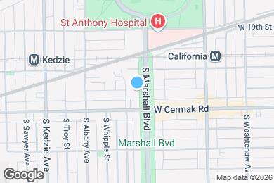Map image of the property - 2134 S Marshall Blvd