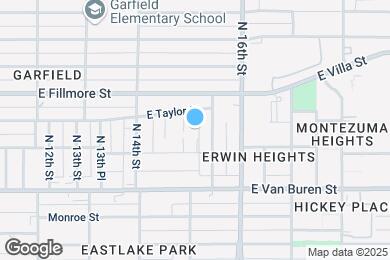 Map image of the property - 1459 E Taylor St