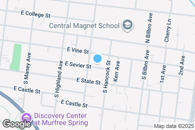 Map image of the property - 619 E Sevier St