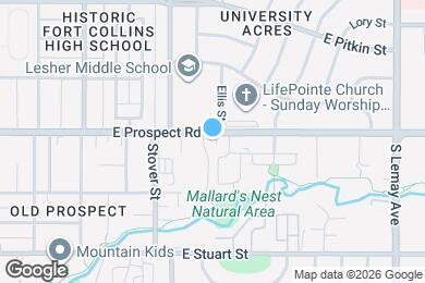Map image of the property - 723 E Prospect Rd