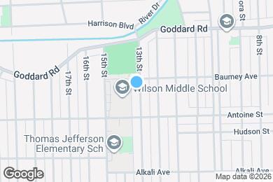 Map image of the property - 1234 13th St