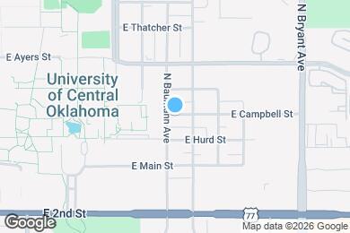 Map image of the property - 1006 E Campbell St