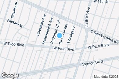 Map image of the property - 1327 S Sycamore Ave