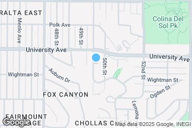 Map image of the property - 3853 Winona Ave