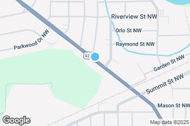 Map image of the property - 1341 Parkman Rd NW