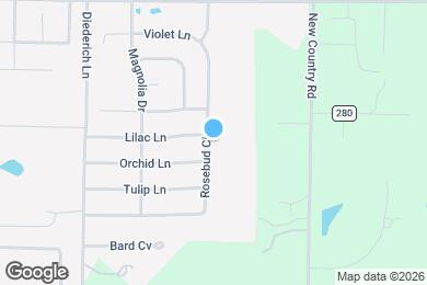 Map image of the property - 71 Rosebud Cir