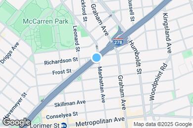 Map image of the property - 397 Manhattan Ave