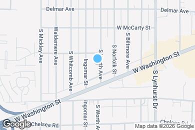 Map image of the property - 1038 S Worth Ave