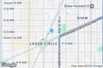 Map image of the property - 1526 12th St NW