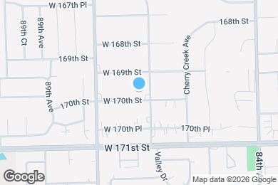 Map image of the property - 8700 W 170th St