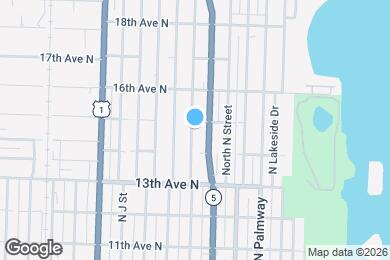 Map image of the property - 1424 N M St