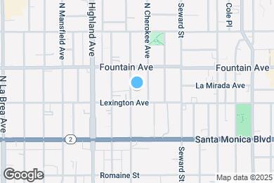 Map image of the property - 1216 N Las Palmas Ave