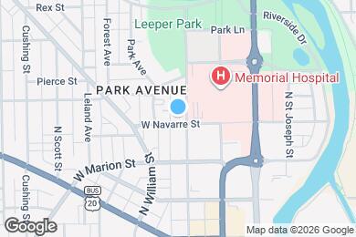 Map image of the property - 305 W Navarre St