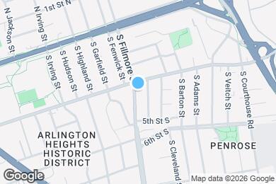 Map image of the property - 301 S Fillmore St