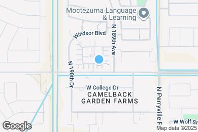 Map image of the property - 18931 W Pasadena Ave