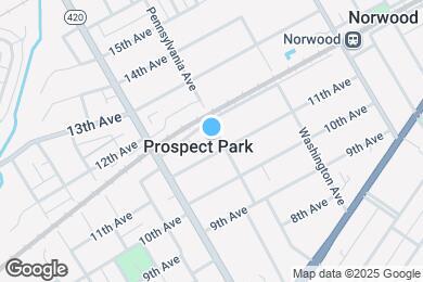 Map image of the property - 1108 Pennsylvania Ave