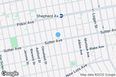 Map image of the property - 1019 Sutter Ave