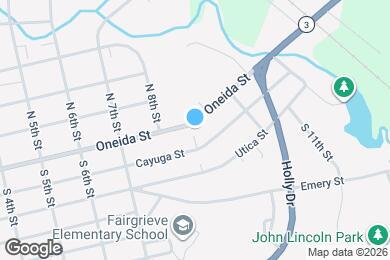Map image of the property - 822 Oneida St