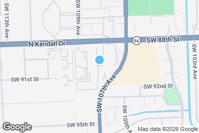 Map image of the property - 10824 N Kendall Dr