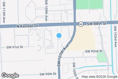 Map image of the property - 10834 N Kendall Dr