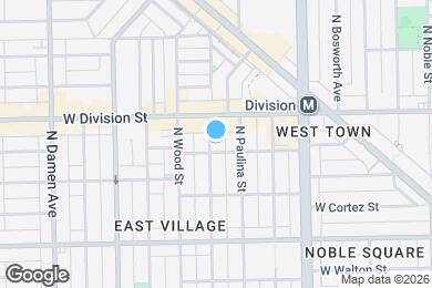 Map image of the property - 1107 N Hermitage Ave