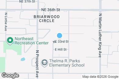 Map image of the property - 1621 NE 33rd St