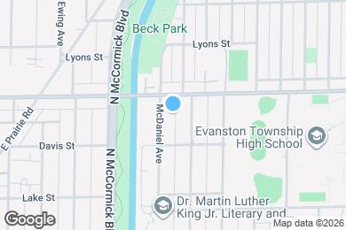 Map image of the property - 1633 McDaniel Ave