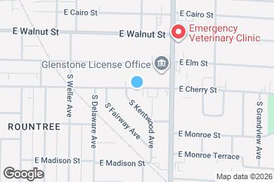 Map image of the property - 1714 E Cherry St