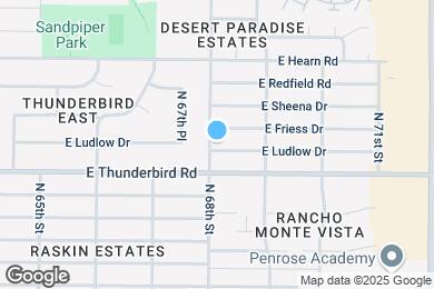 Map image of the property - 6802 E Ludlow Dr