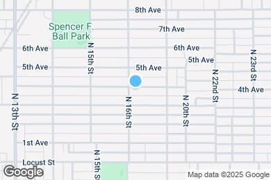 Map image of the property - 1609 4th Ave