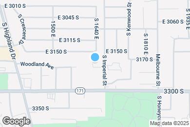 Map image of the property - 1643 E Woodland Ave